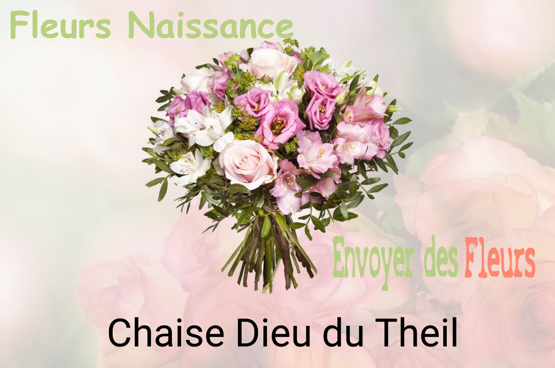 Bouquet de fleurs de naissance livré à Chaise-Dieu-du-Theil