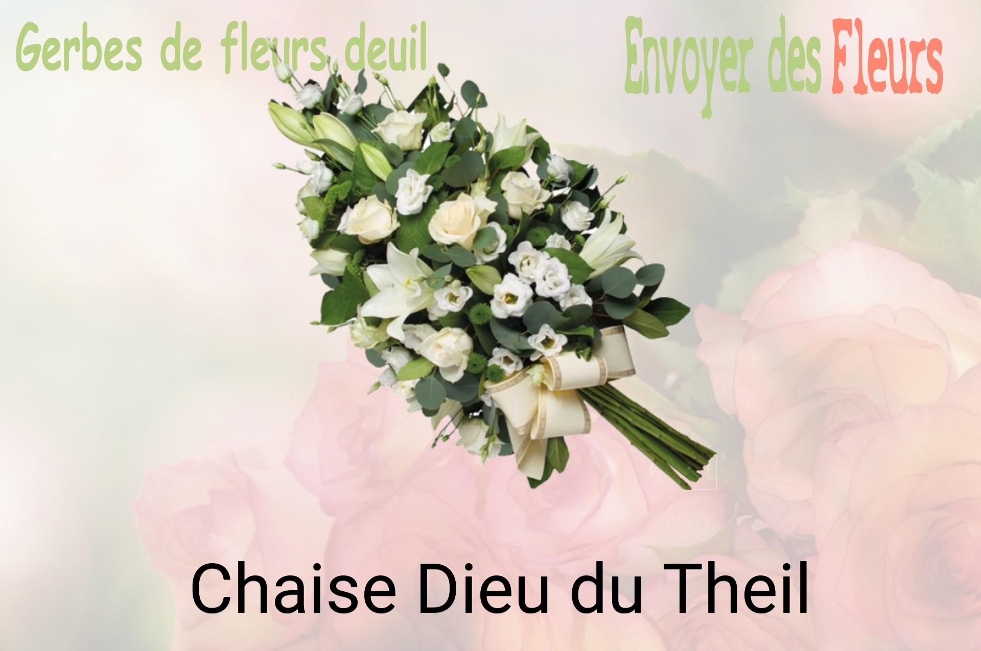 Gerbe de fleurs de deuil livrée à Chaise-Dieu-du-Theil
